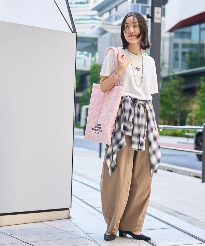 COENロゴ刺繍コンパクトTシャツ OFF WHITE