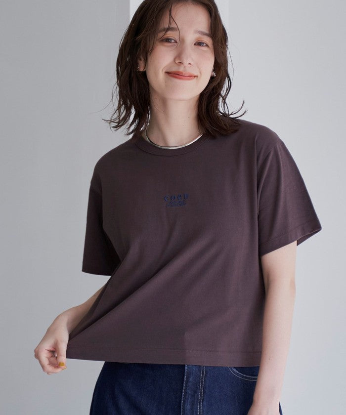 COENロゴ刺繍コンパクトTシャツ OFF WHITE