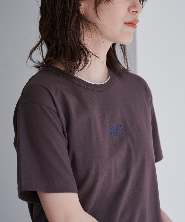 COENロゴ刺繍コンパクトTシャツ OFF WHITE