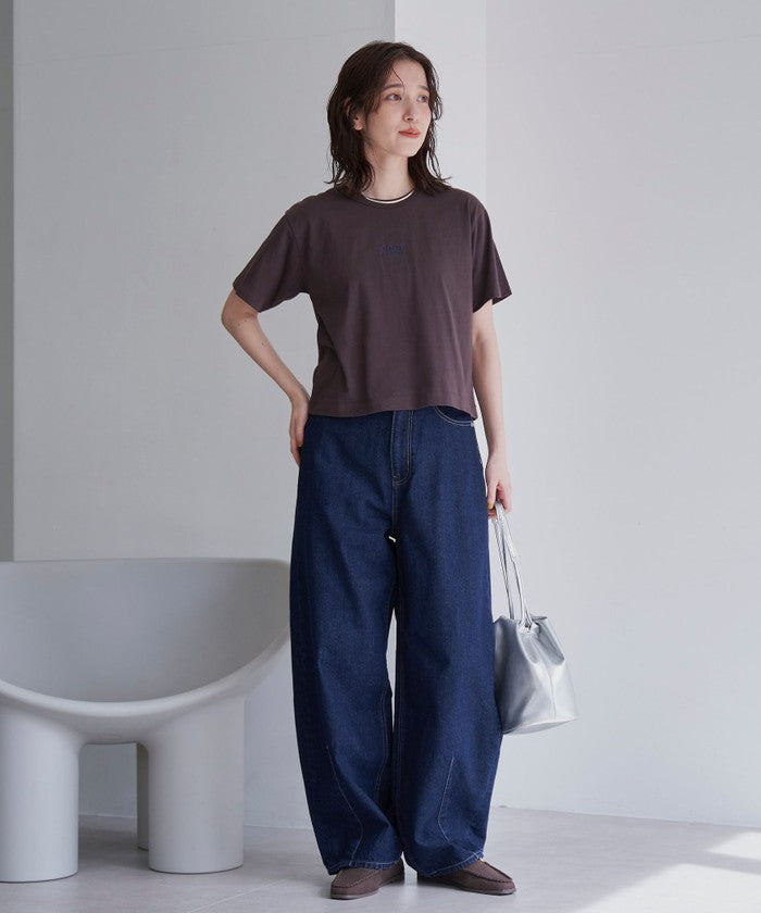 COENロゴ刺繍コンパクトTシャツ OFF WHITE