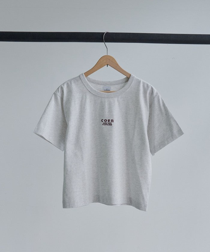COENロゴ刺繍コンパクトTシャツ OFF WHITE