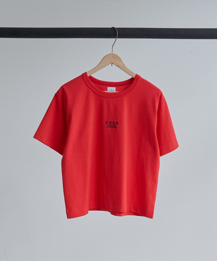 COENロゴ刺繍コンパクトTシャツ OFF WHITE