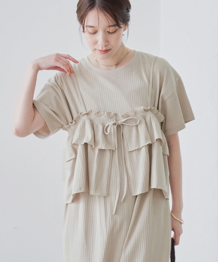 コーエン coen キャミセットリブワンピース （BEIGE） BEIGE