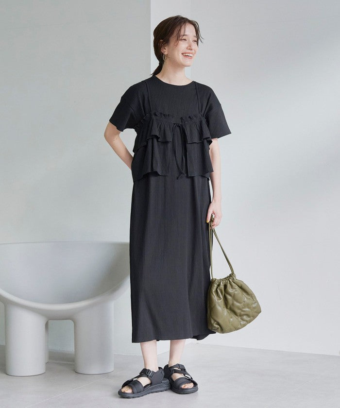 コーエン coen キャミセットリブワンピース （BLACK） BLACK