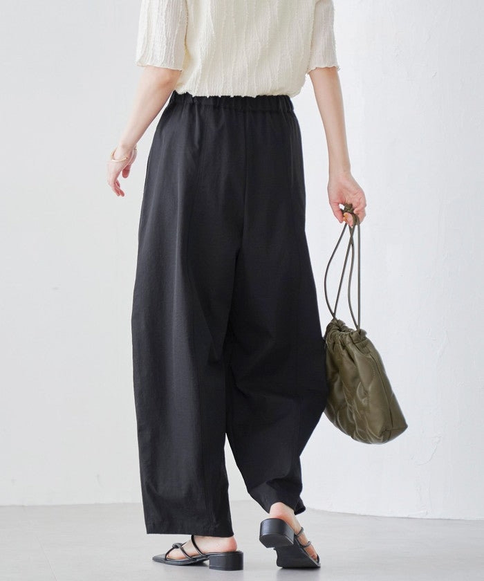 ポリツイルコクーンパンツ DK.GRAY