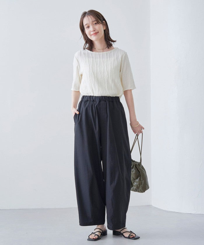 ポリツイルコクーンパンツ DK.GRAY