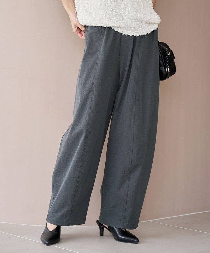 ポリツイルコクーンパンツ DK.GRAY