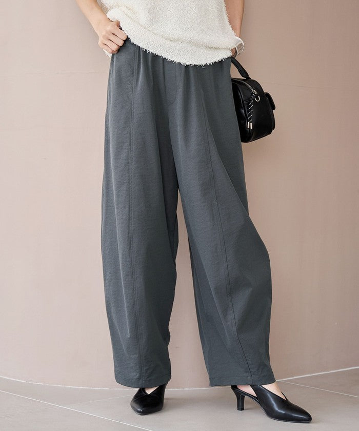 ポリツイルコクーンパンツ DK.GRAY