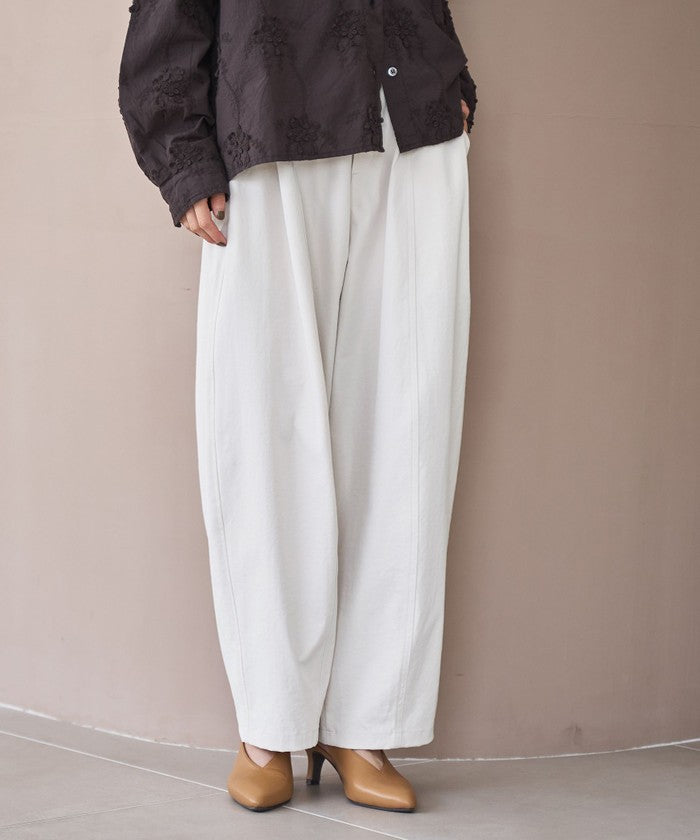 ポリツイルコクーンパンツ DK.GRAY