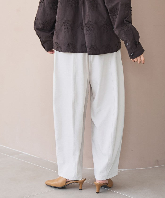 ポリツイルコクーンパンツ DK.GRAY