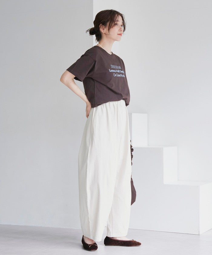 ポリツイルコクーンパンツ DK.GRAY