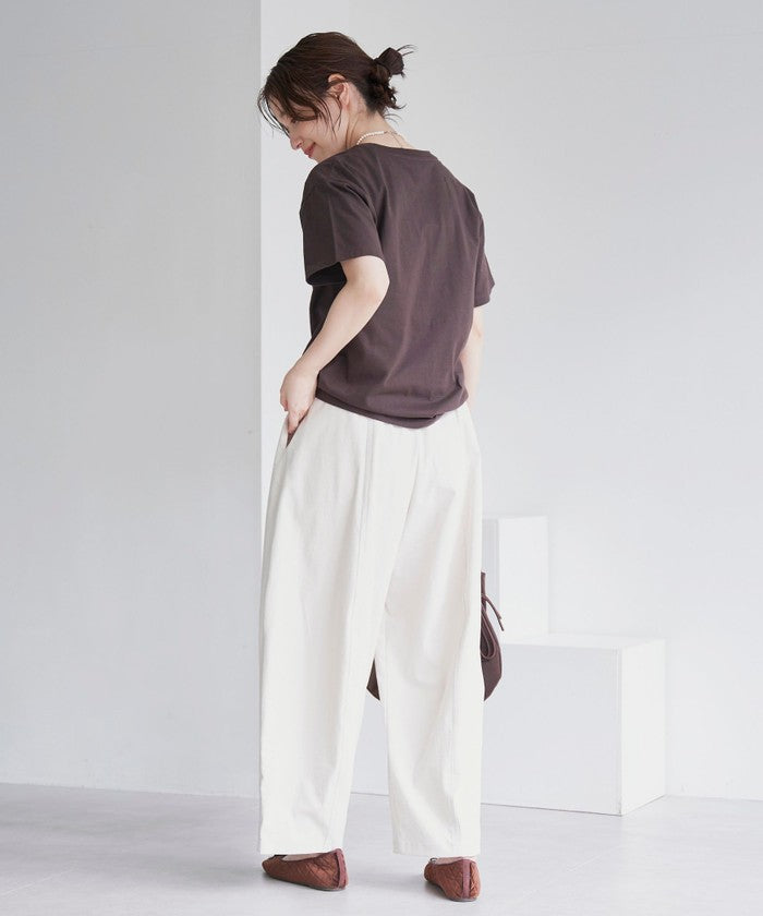ポリツイルコクーンパンツ DK.GRAY