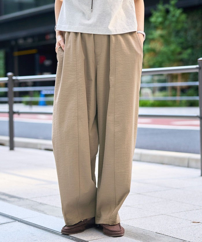 ポリツイルコクーンパンツ DK.GRAY