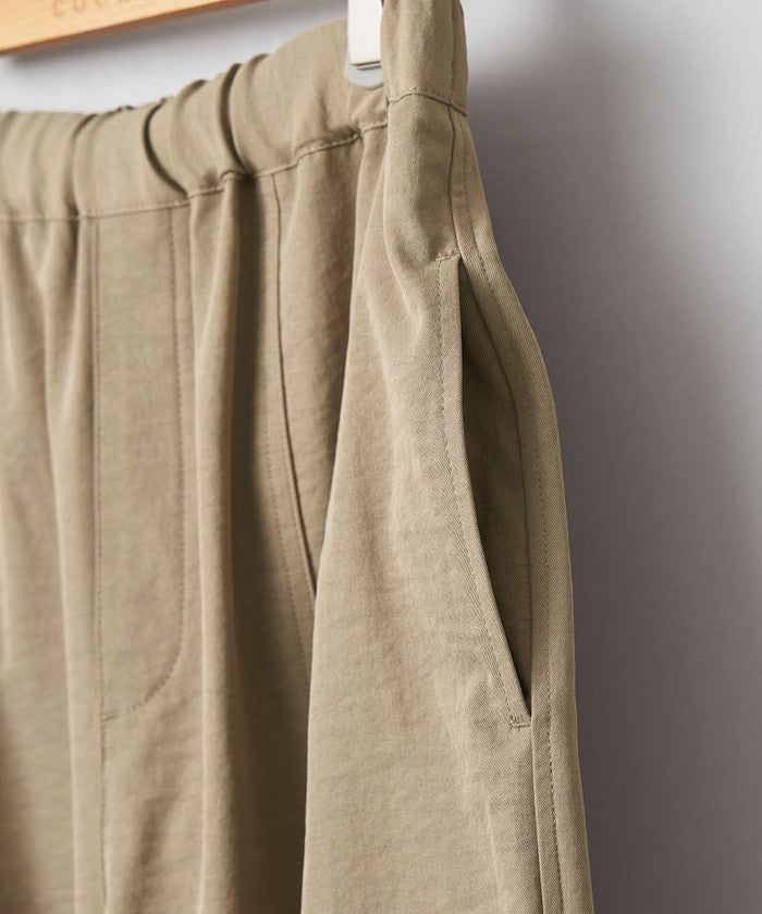 ポリツイルコクーンパンツ DK.GRAY