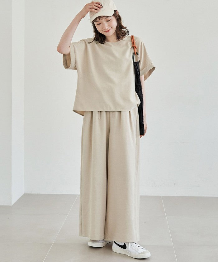 コーエン coen リネンタッチTブラウス セットアップ （BEIGE） BEIGE