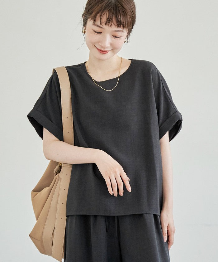コーエン coen リネンタッチTブラウス セットアップ （BEIGE） BEIGE