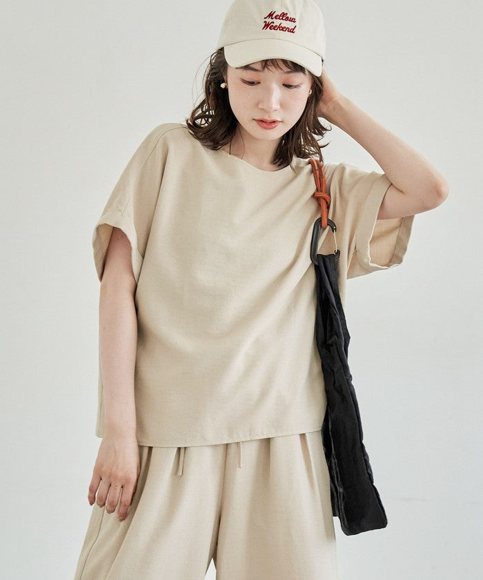 コーエン coen リネンタッチTブラウス セットアップ （BEIGE） BEIGE