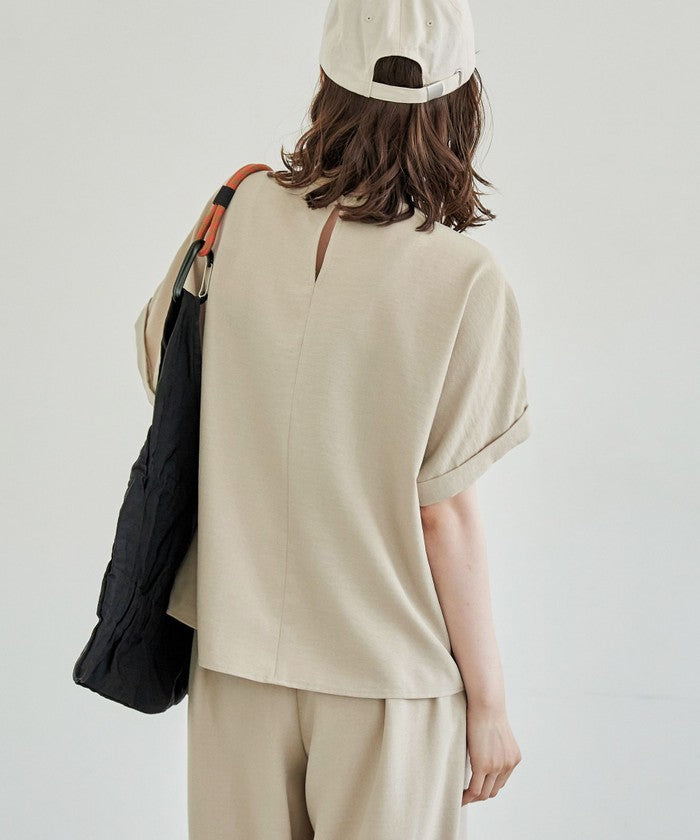 コーエン coen リネンタッチTブラウス セットアップ （BEIGE） BEIGE