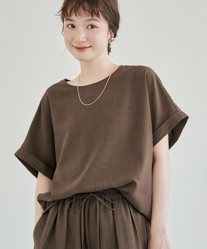 コーエン coen リネンタッチTブラウス セットアップ （BEIGE） BEIGE