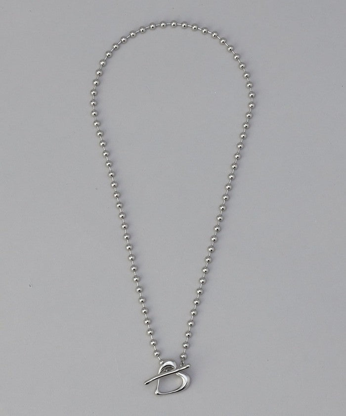 ハートマンテルボールチェーンネックレス SILVER