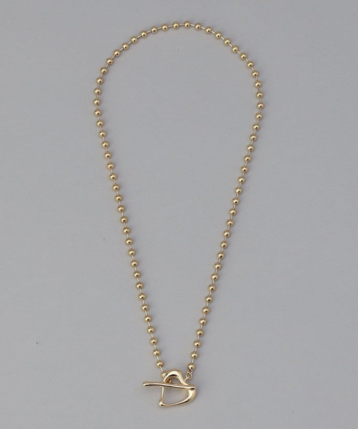 ハートマンテルボールチェーンネックレス GOLD