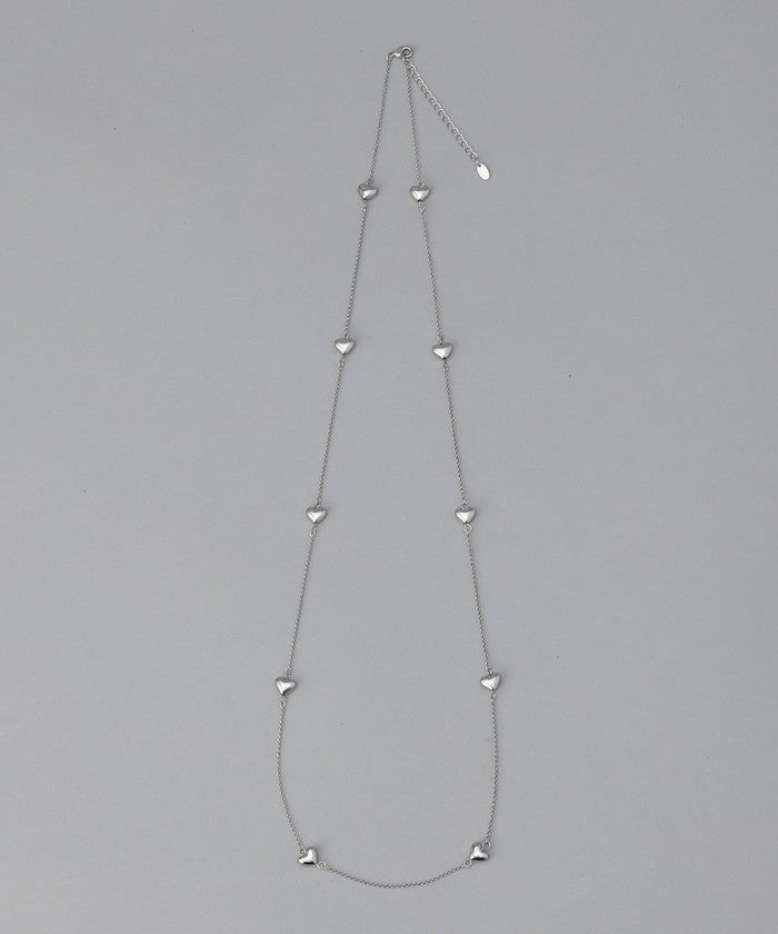 プチハートチェーンネックレス SILVER