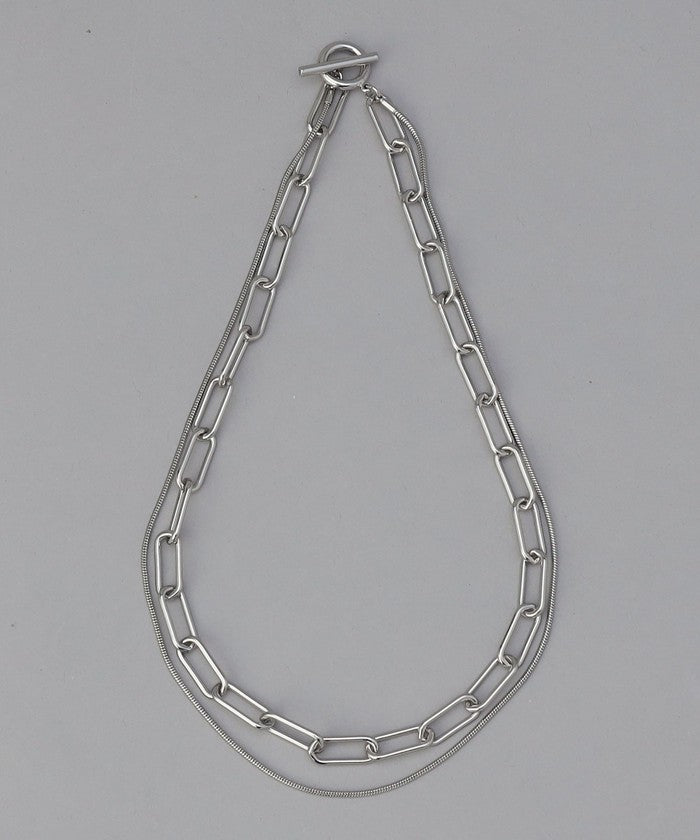 ボリュームチェーンニレンネックレス SILVER