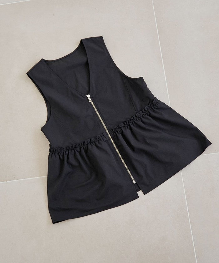 コーエン coen ペプラムジップベスト （BLACK） BLACK