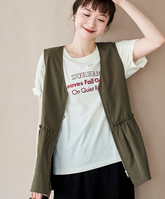 コーエン coen ペプラムジップベスト （BLACK） BLACK