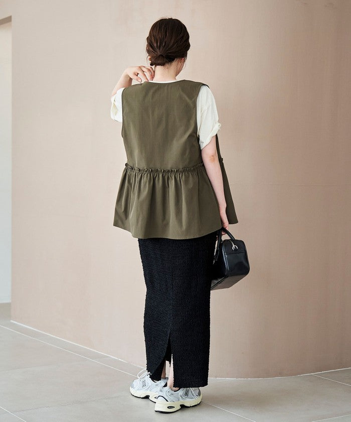コーエン coen ペプラムジップベスト （BLACK） BLACK