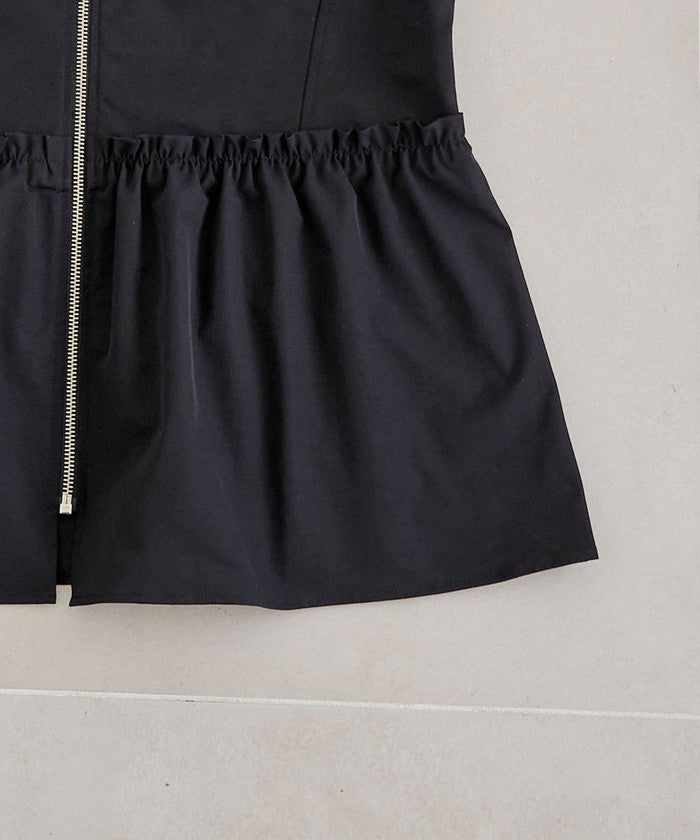 コーエン coen ペプラムジップベスト （BLACK） BLACK