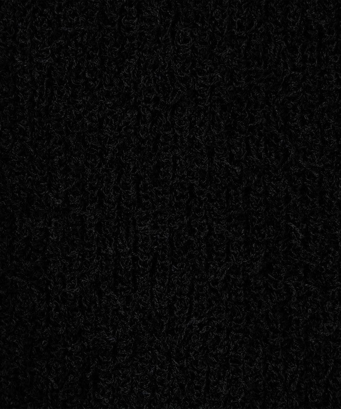 ネップヤーン２WAYニットベスト BLACK