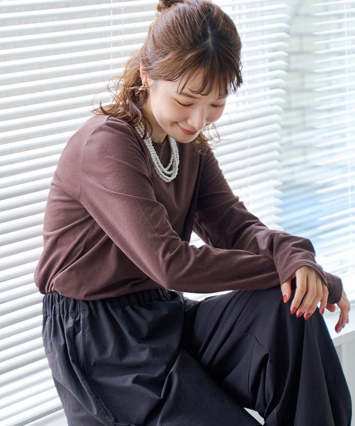 コーエン coen コットンナイロンシアークルーロンT （DK.BROWN） DK.BROWN