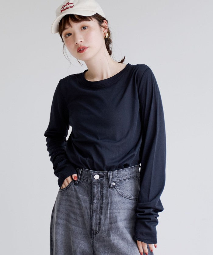 コーエン coen コットンナイロンシアークルーロンT （DK.BROWN） DK.BROWN