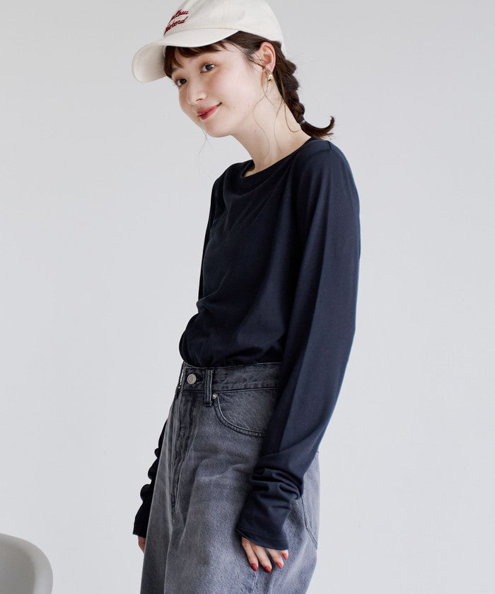 コーエン coen コットンナイロンシアークルーロンT （DK.BROWN） DK.BROWN