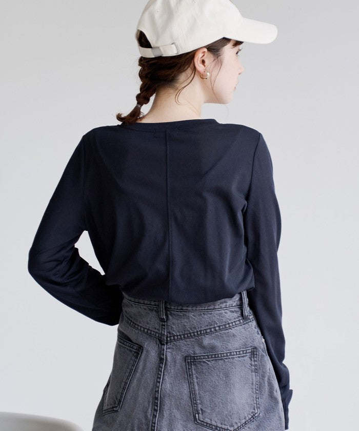 コーエン coen コットンナイロンシアークルーロンT （DK.BROWN） DK.BROWN