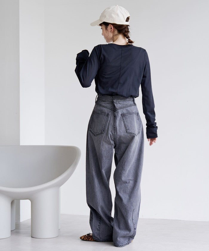 コーエン coen コットンナイロンシアークルーロンT （DK.BROWN） DK.BROWN