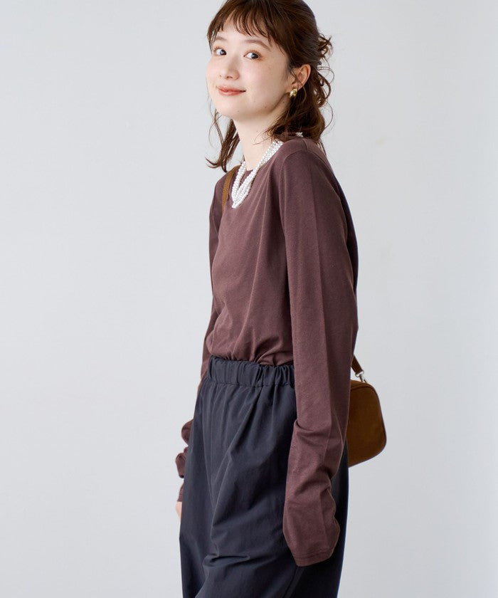 コーエン coen コットンナイロンシアークルーロンT （DK.BROWN） DK.BROWN