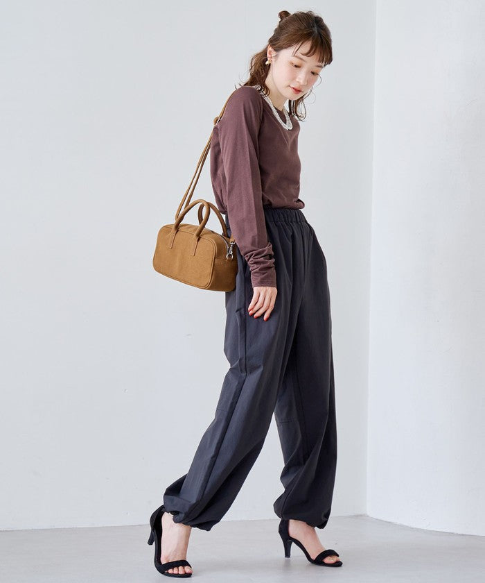 コーエン coen コットンナイロンシアークルーロンT （DK.BROWN） DK.BROWN