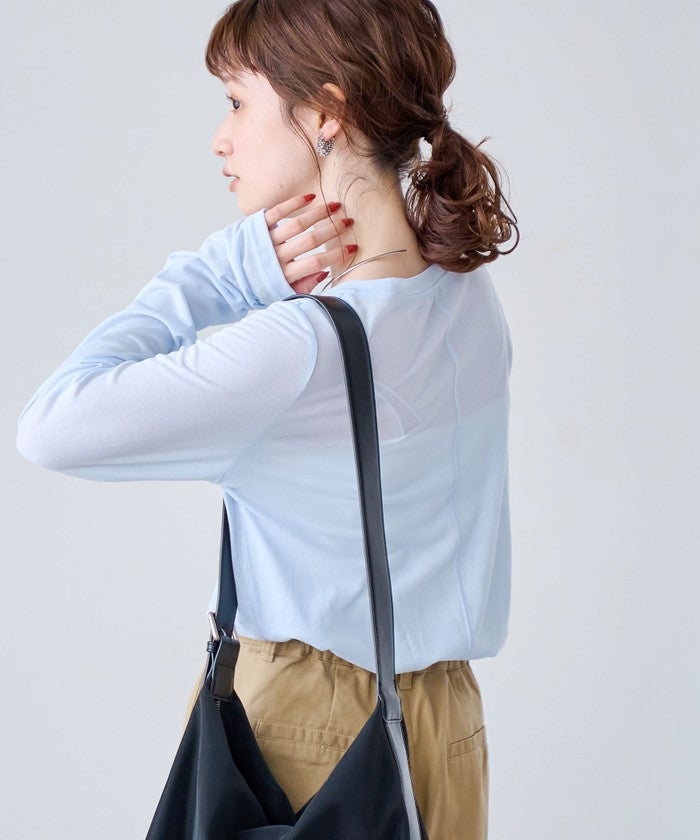 コーエン coen コットンナイロンシアークルーロンT （DK.BROWN） DK.BROWN