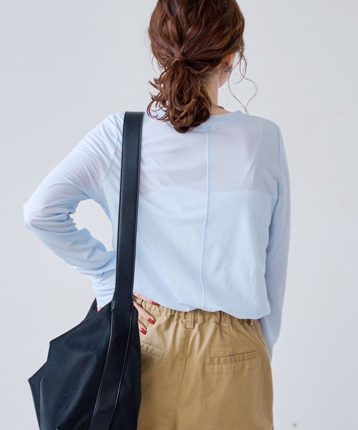 コーエン coen コットンナイロンシアークルーロンT （DK.BROWN） DK.BROWN