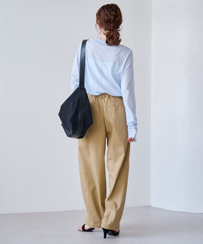 コーエン coen コットンナイロンシアークルーロンT （DK.BROWN） DK.BROWN