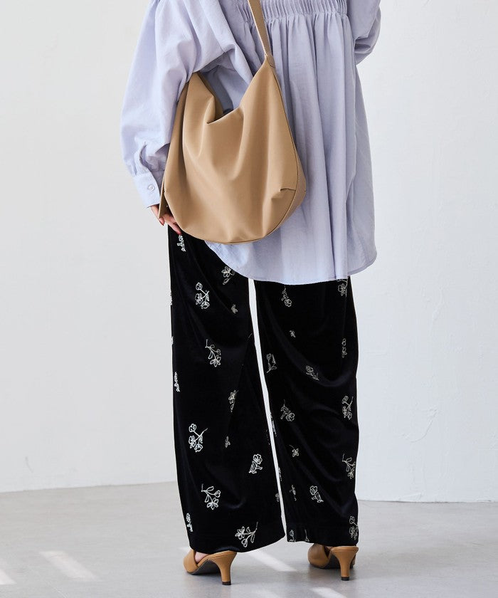 コーエン coen フラワーシシュウベロアイージーワイド （MD.BROWN） MD.BROWN