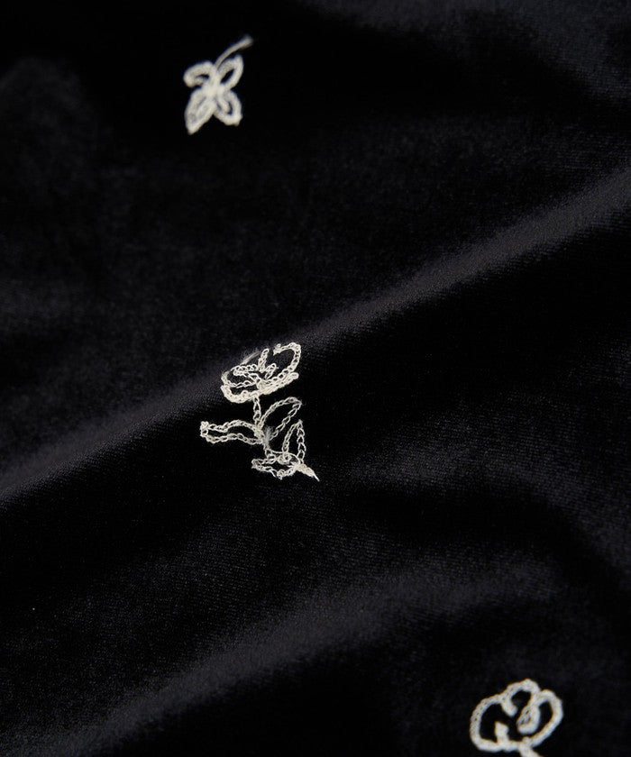 コーエン coen フラワーシシュウベロアイージーワイド （MD.BROWN） MD.BROWN