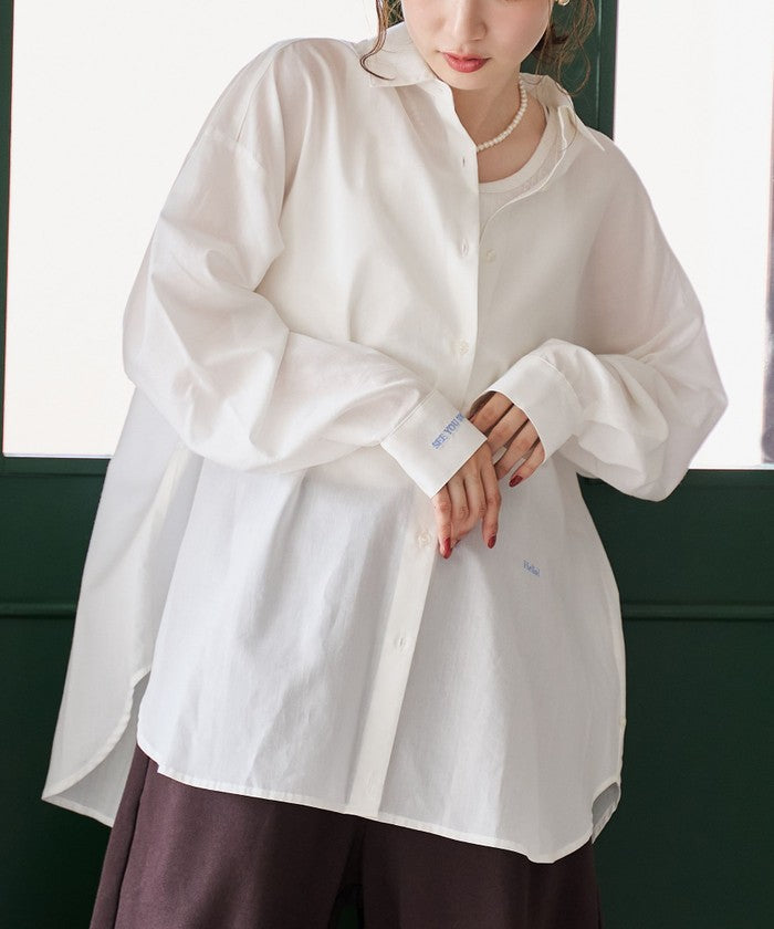 イージーケア2wayシャツ＿レギュラーカラー OFF WHITE