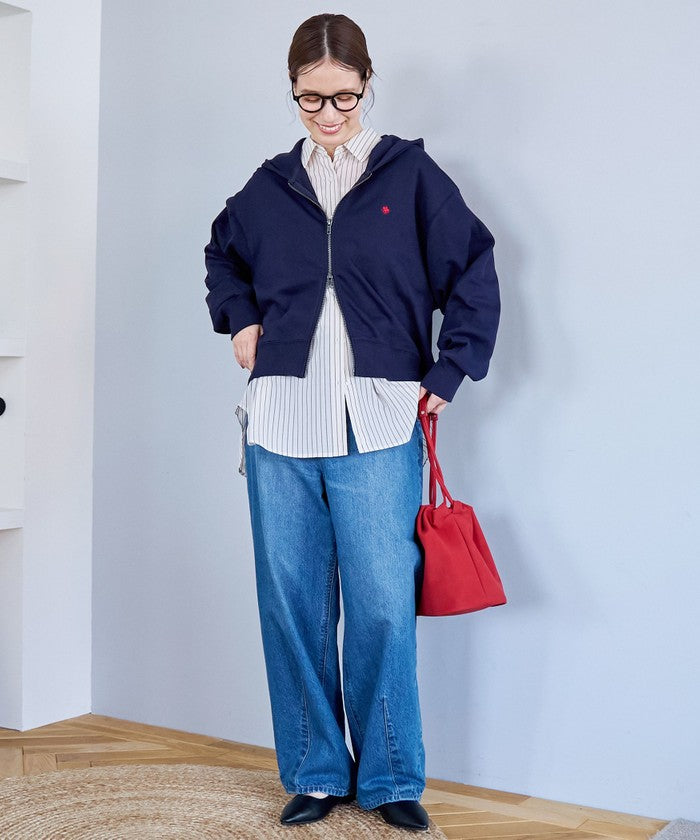 【POLO BCS（ポロ・ビーシーエス）別注】 裏毛ジップパーカー OFF WHITE