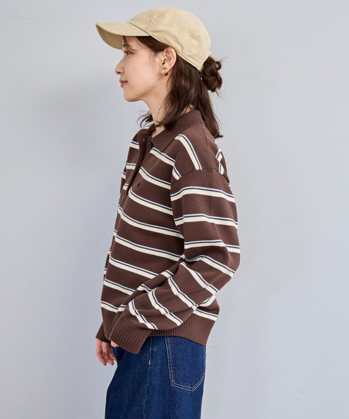 【POLO BCS（ポロ・ビーシーエス）別注】 襟付きポロニット（WEB限定カラーあり） MD.BROWN