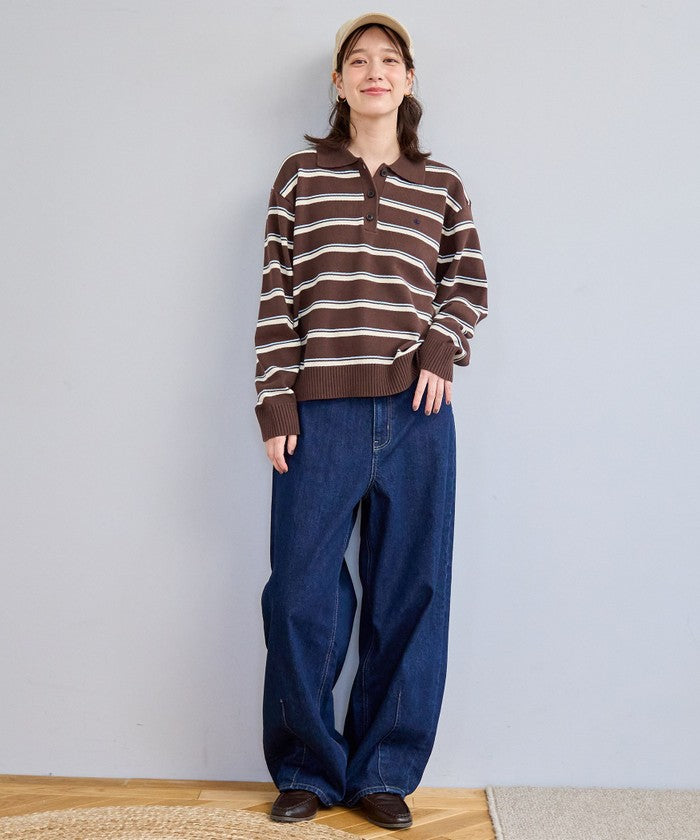 【POLO BCS（ポロ・ビーシーエス）別注】 襟付きポロニット（WEB限定カラーあり） MD.BROWN