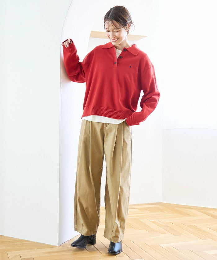 【POLO BCS（ポロ・ビーシーエス）別注】 襟付きポロニット（WEB限定カラーあり） MD.BROWN