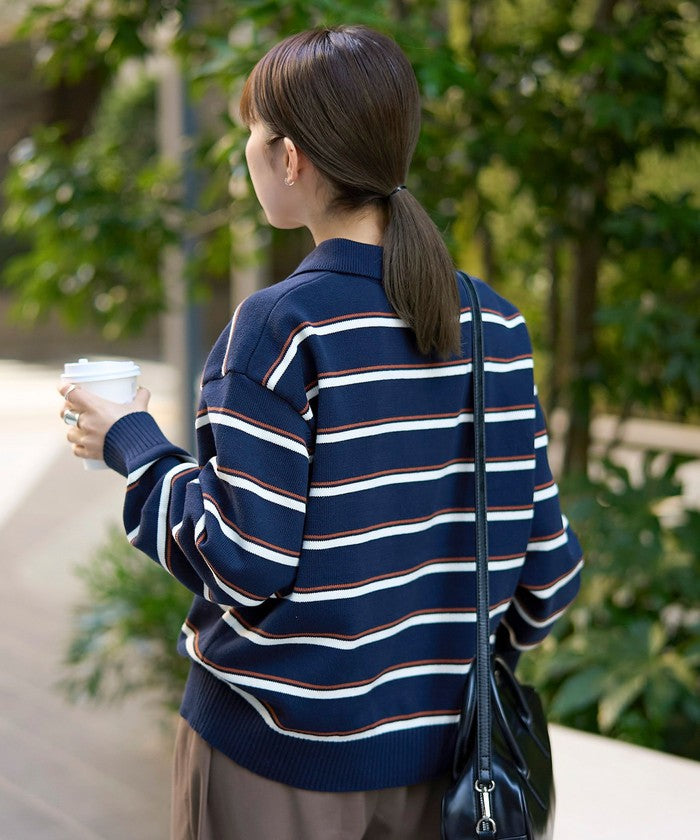 【POLO BCS（ポロ・ビーシーエス）別注】 襟付きポロニット（WEB限定カラーあり） MD.BROWN